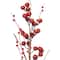 Vickerman; Vickerman 31" Dark Red Artificial Berry Sprays, 3ct.; Category:Stems; Image:3